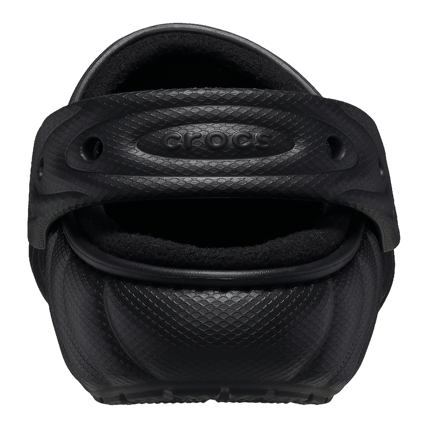 Crocs Classic Overpuff Lined Clog Black Back