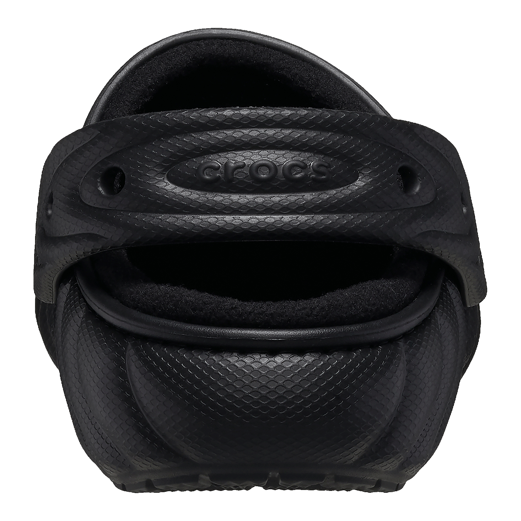 Crocs Classic Overpuff Lined Clog Black Back