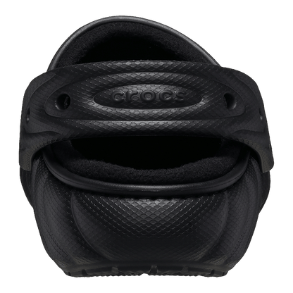 Crocs Classic Overpuff Lined Clog Black Back
