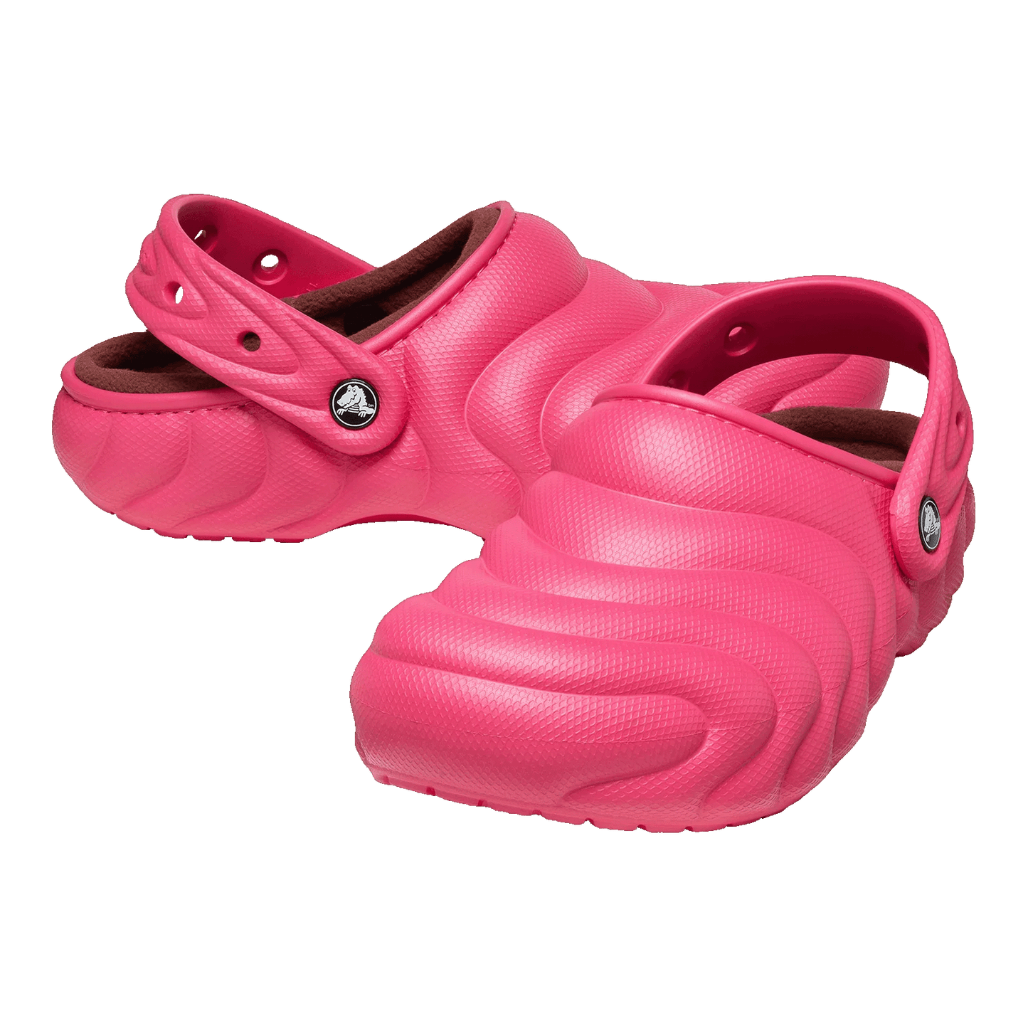 Crocs Classic Overpuff Lined Clog Dragon Fruit Side
