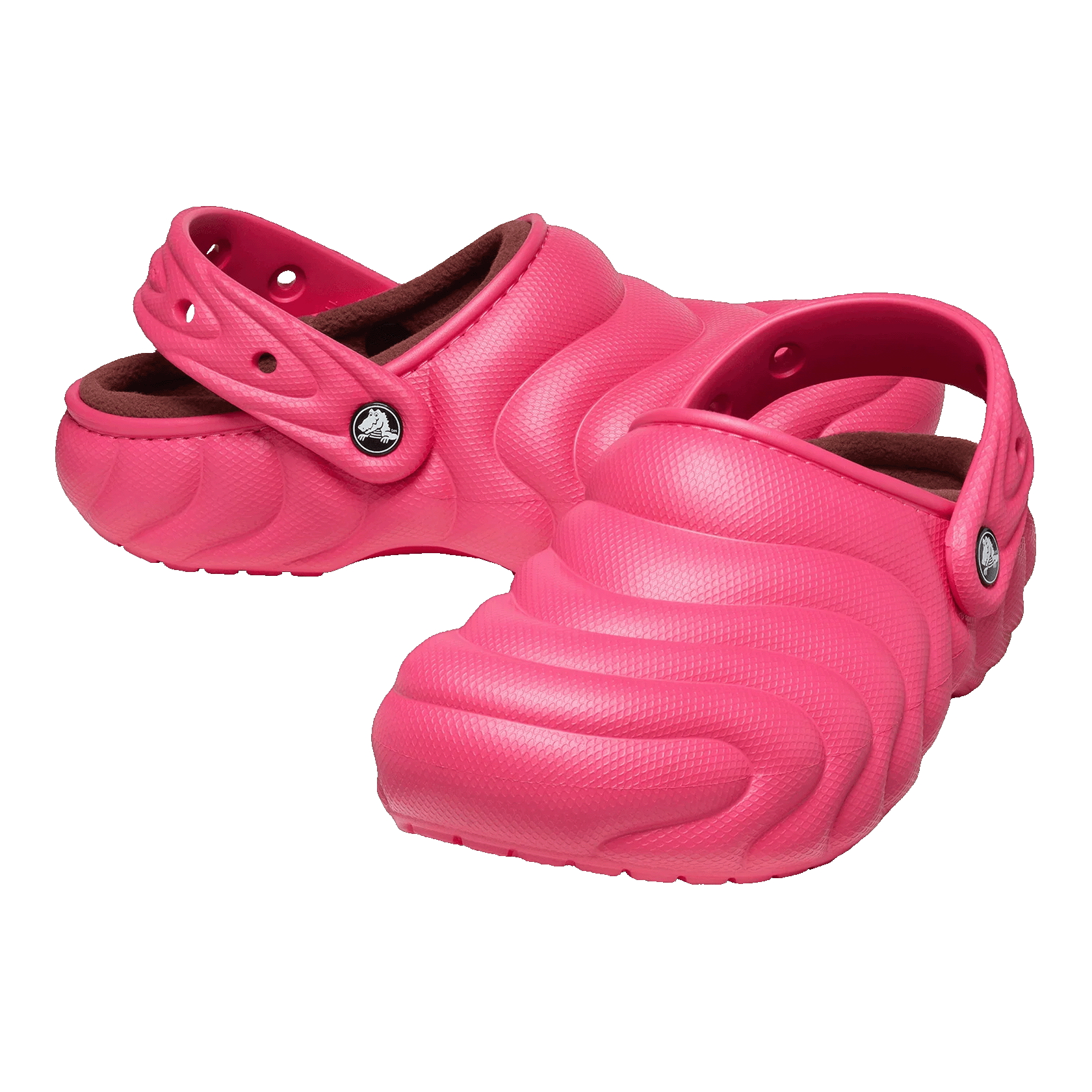 Crocs Classic Overpuff Lined Clog Dragon Fruit Side