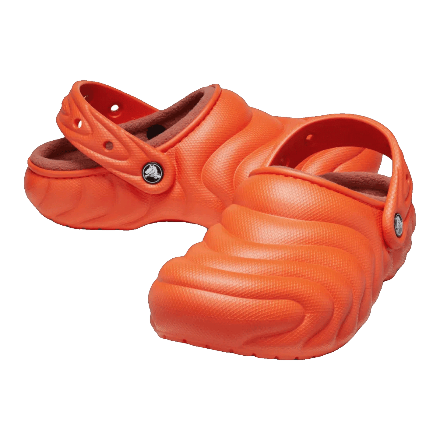 Crocs Classic Overpuff Lined Clog Lava Side