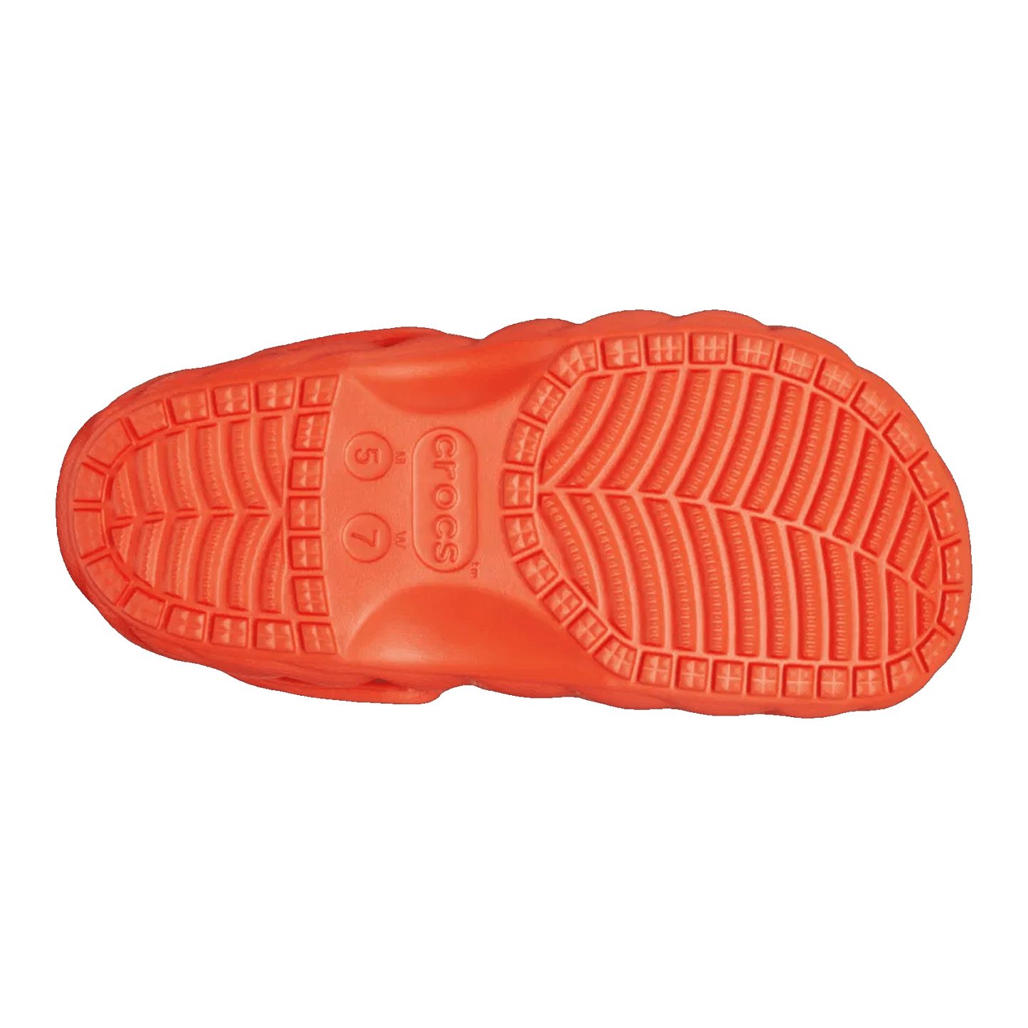 Crocs Classic Overpuff Lined Clog Lava Sohle