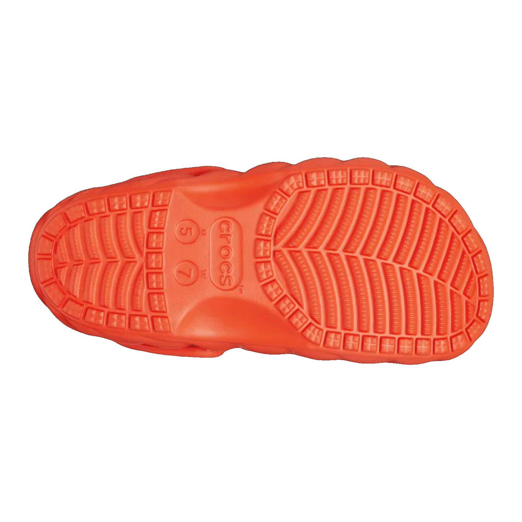 Crocs Classic Overpuff Lined Clog Lava Sohle