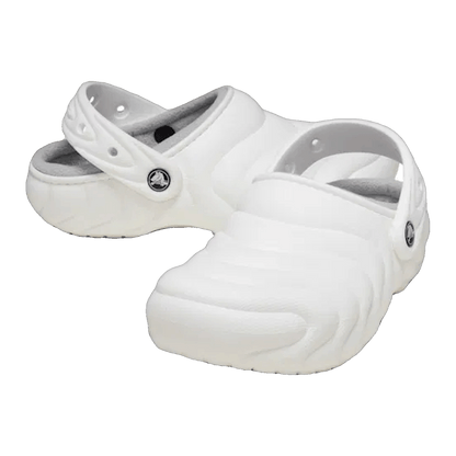 Crocs Classic Overpuff Lined Clog White Side