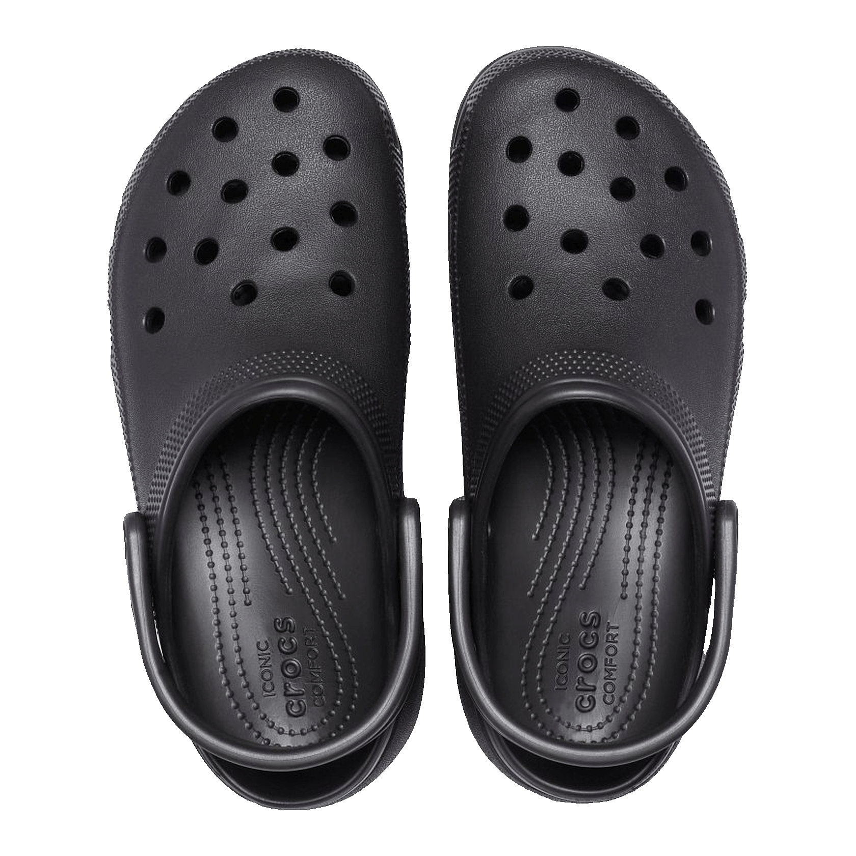 Crocs Classic Platform Clog Black (W) Oben