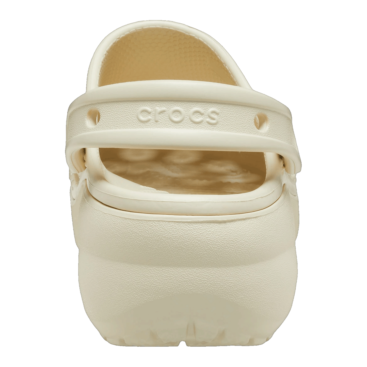 Crocs Classic Platform Clog Bone (W) Back