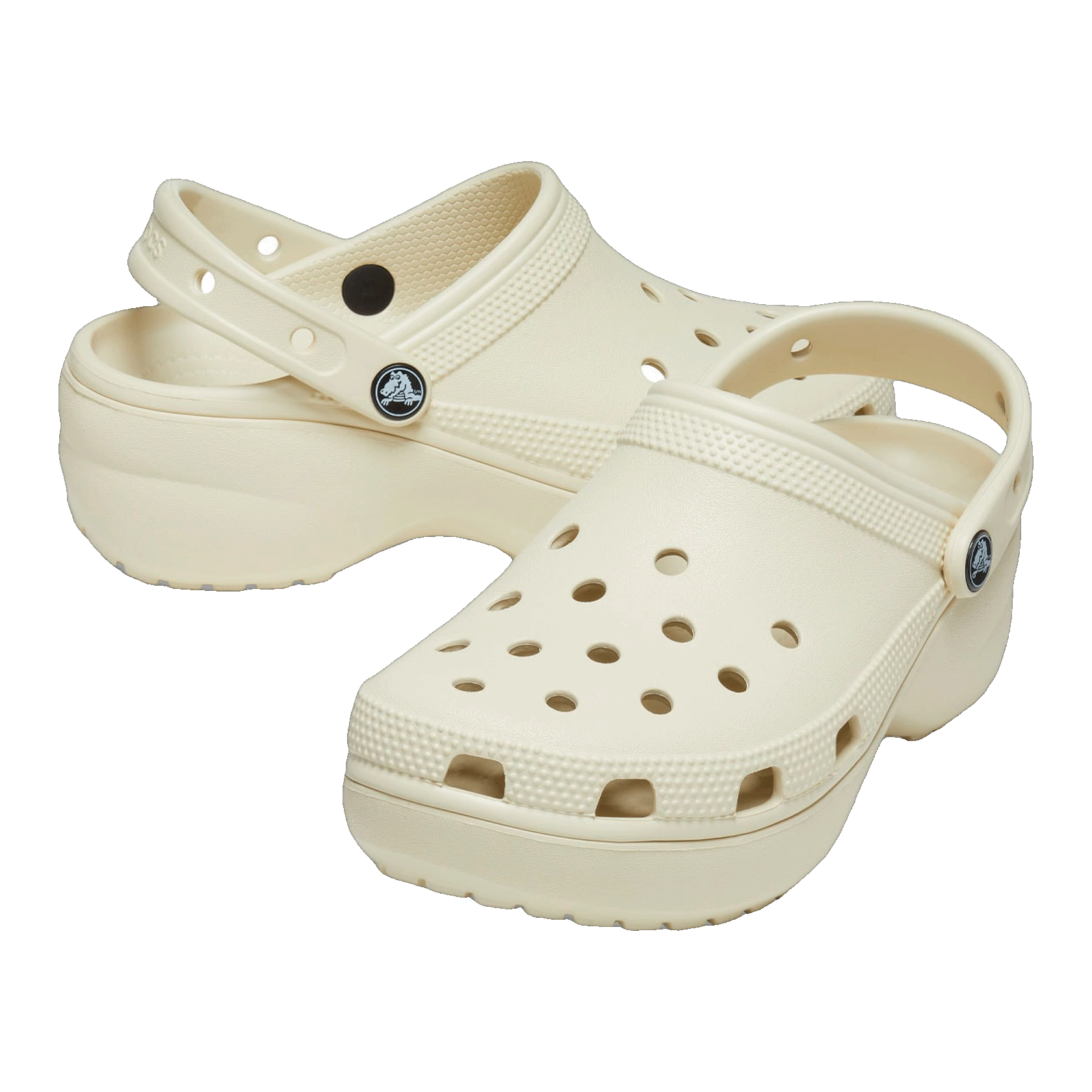 Crocs Classic Platform Clog Bone (W) Side