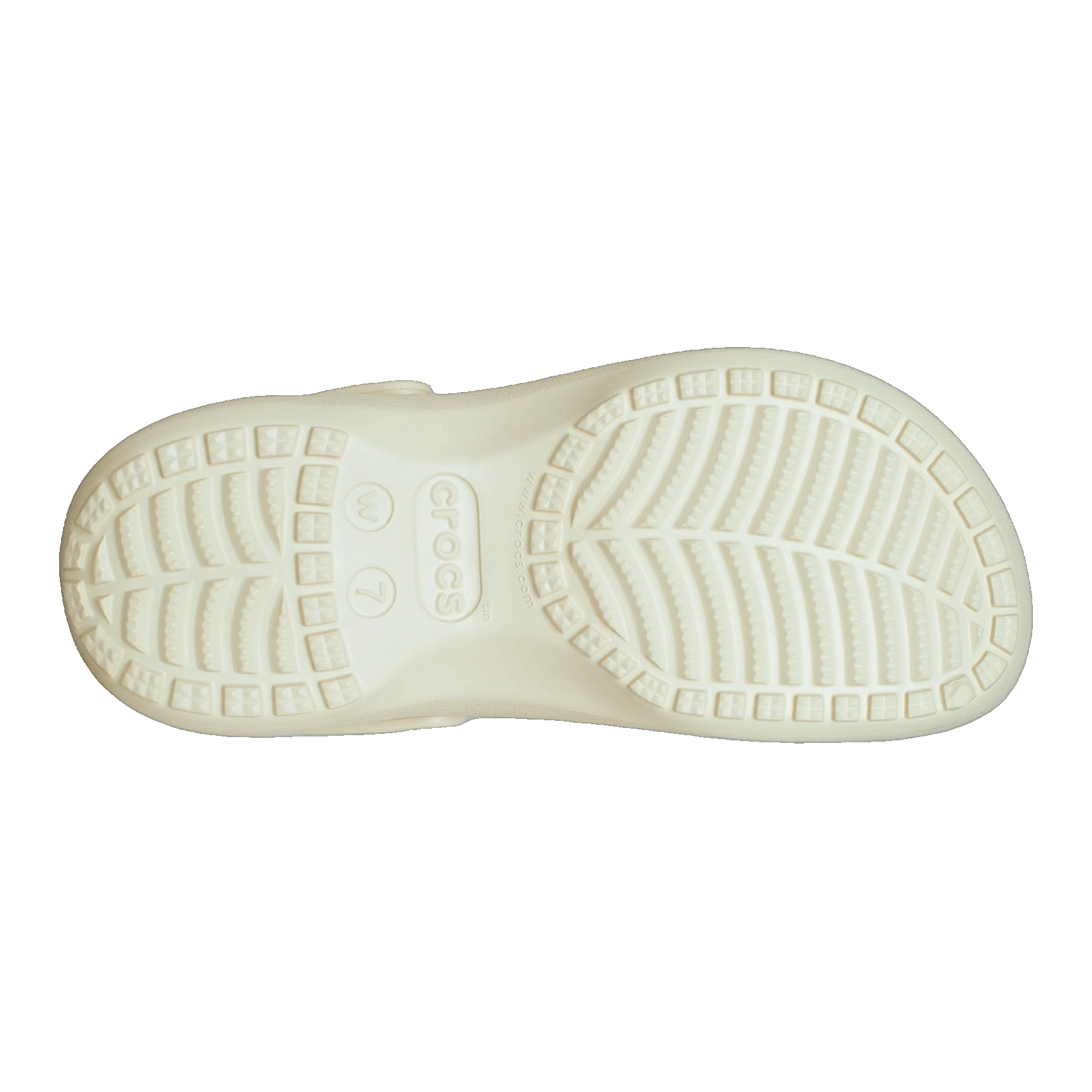 Crocs Classic Platform Clog Bone (W) Sohle