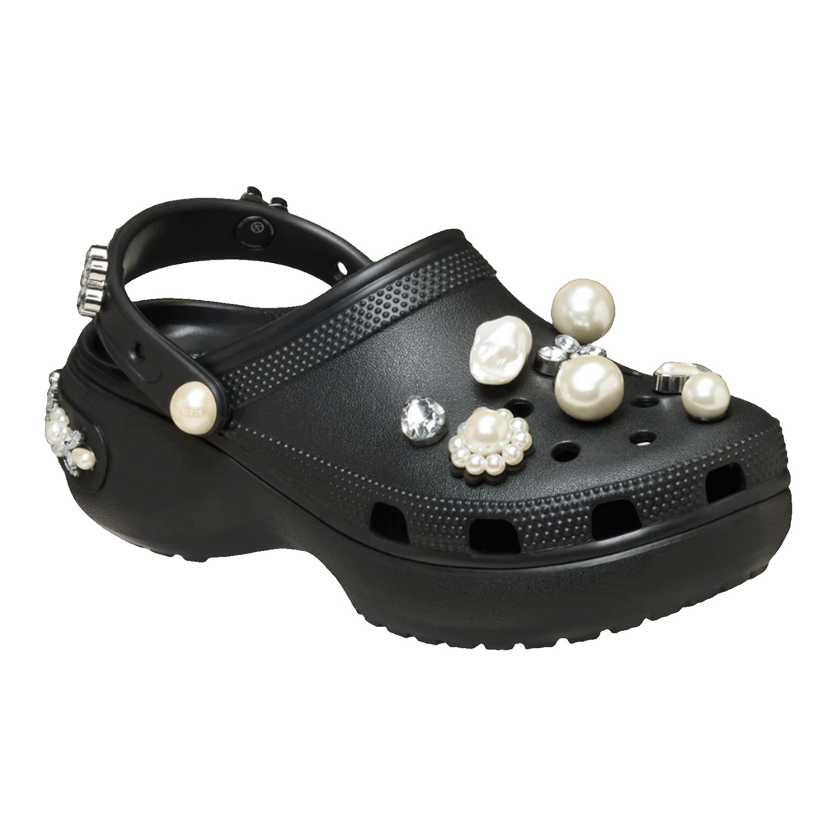 Crocs Classic Platform Clog Simone Rocha Black (W) Side
