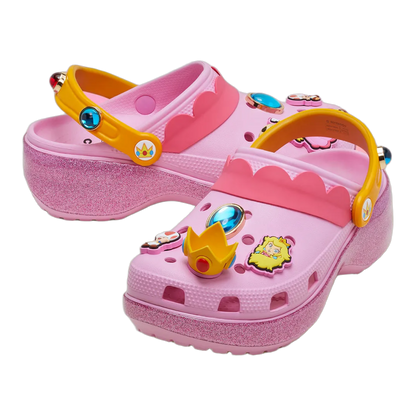 Crocs Classic Platform Clog Super Mario Bros. Princess Peach (W) Side 212137-90H