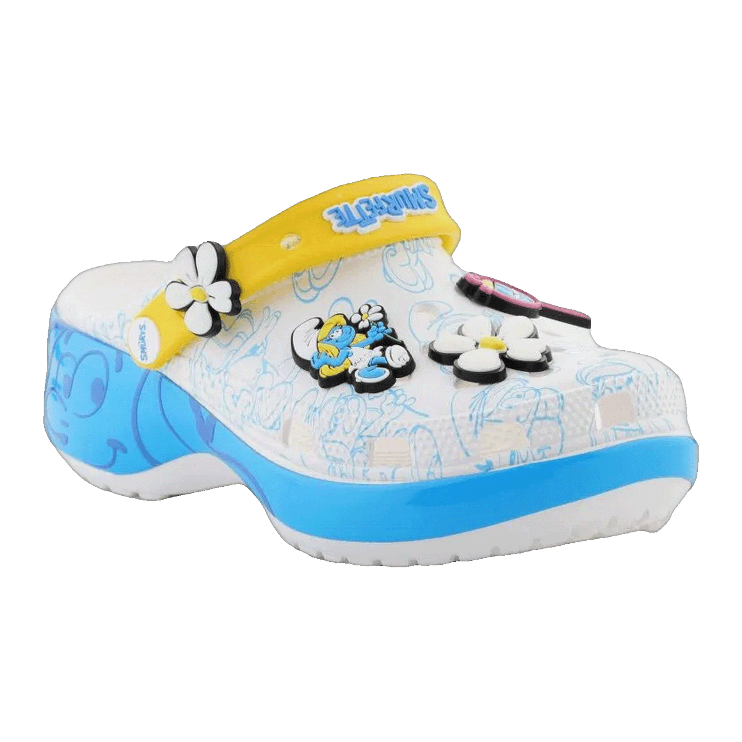 Crocs Classic Platform Clog The Smurfs (W) Side
