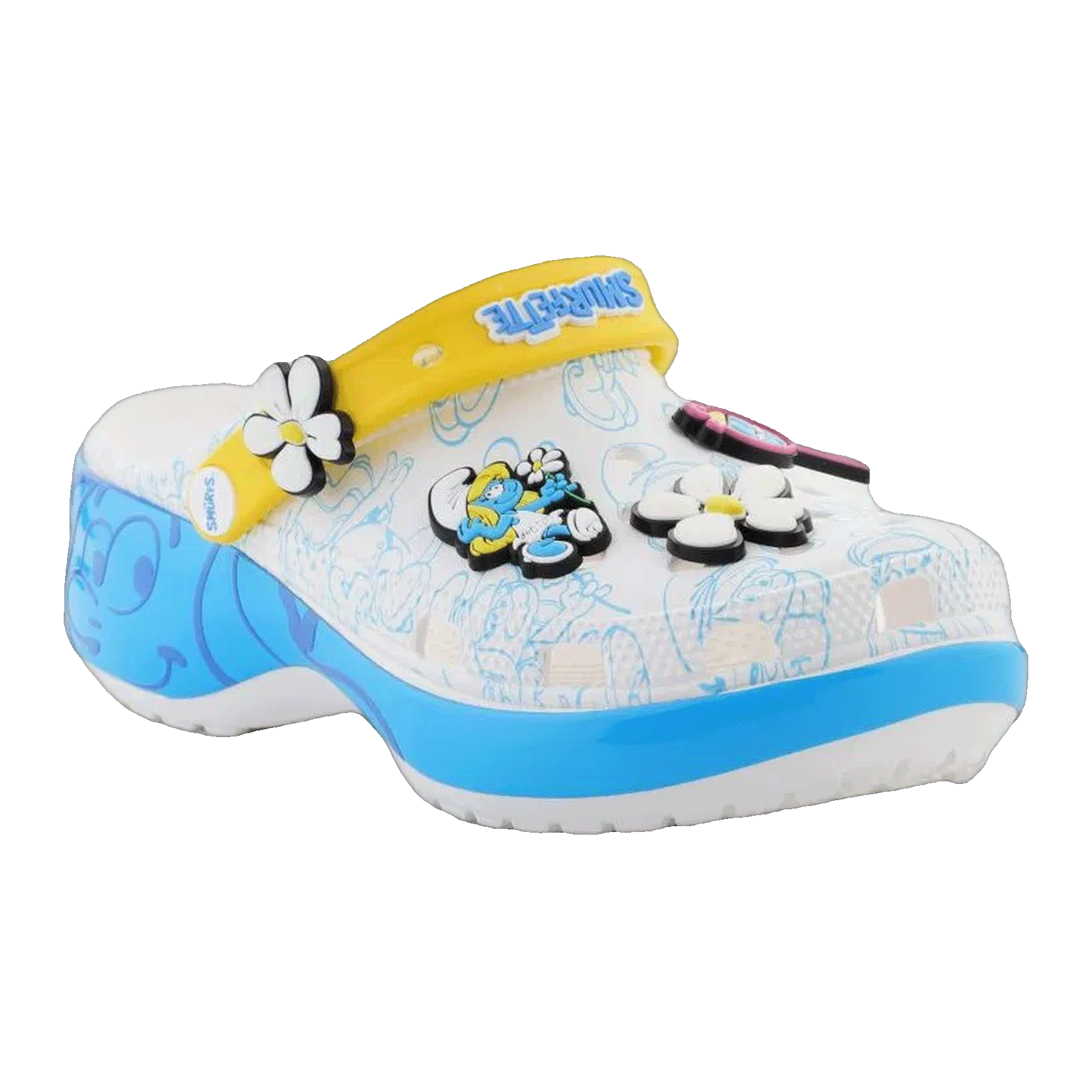 Crocs Classic Platform Clog The Smurfs (W) Side