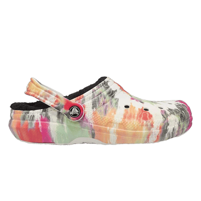Crocs Classic Tie-Dye Lined Clog Black Multi
