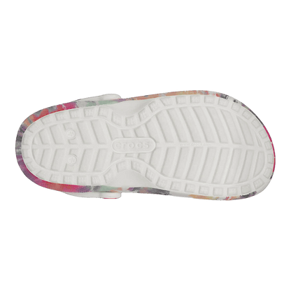 Crocs Classic Tie-Dye Lined Clog Black Multi Sohle