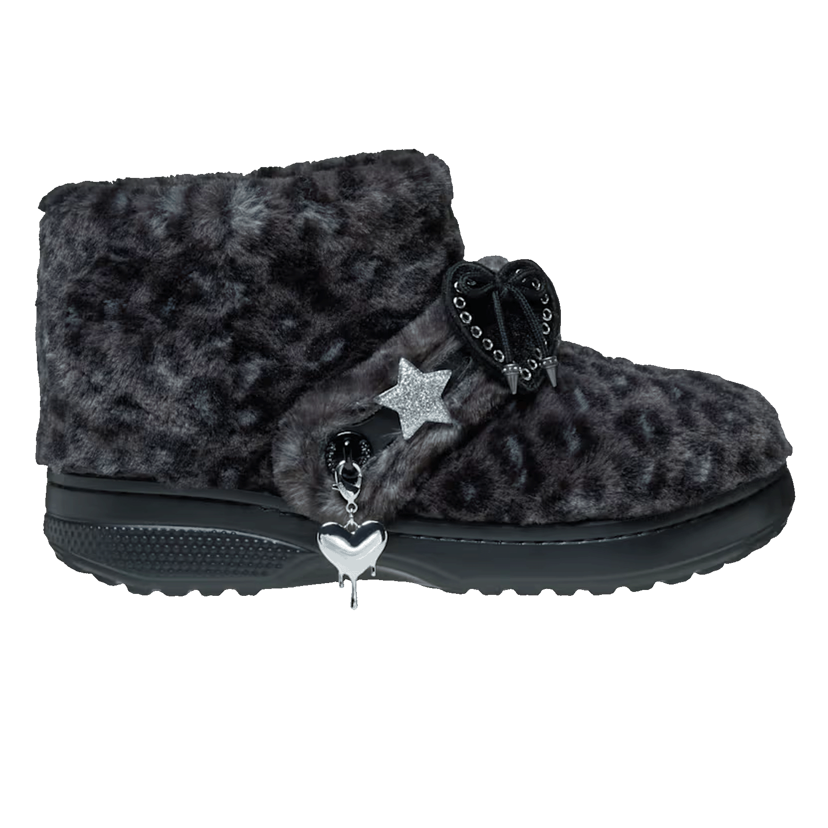 Crocs Classic Unfurgettable Boot Black Leopard