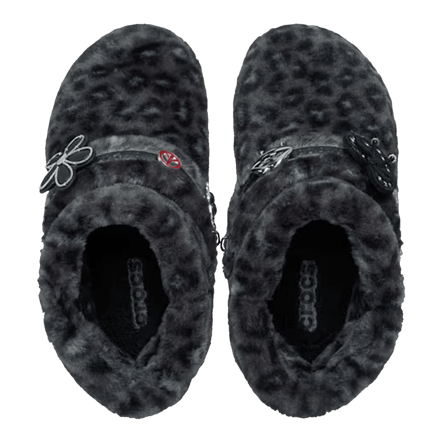 Crocs Classic Unfurgettable Boot Black Leopard Oben