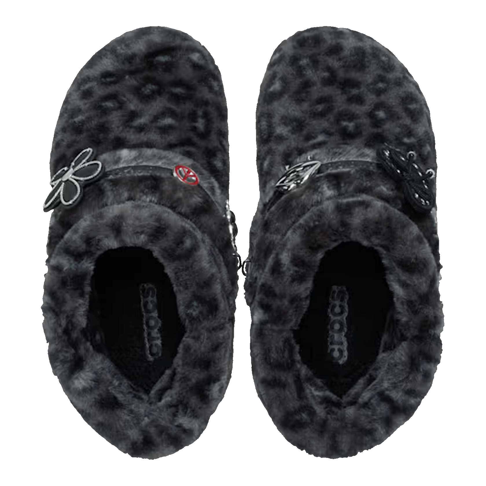 Crocs Classic Unfurgettable Boot Black Leopard Oben