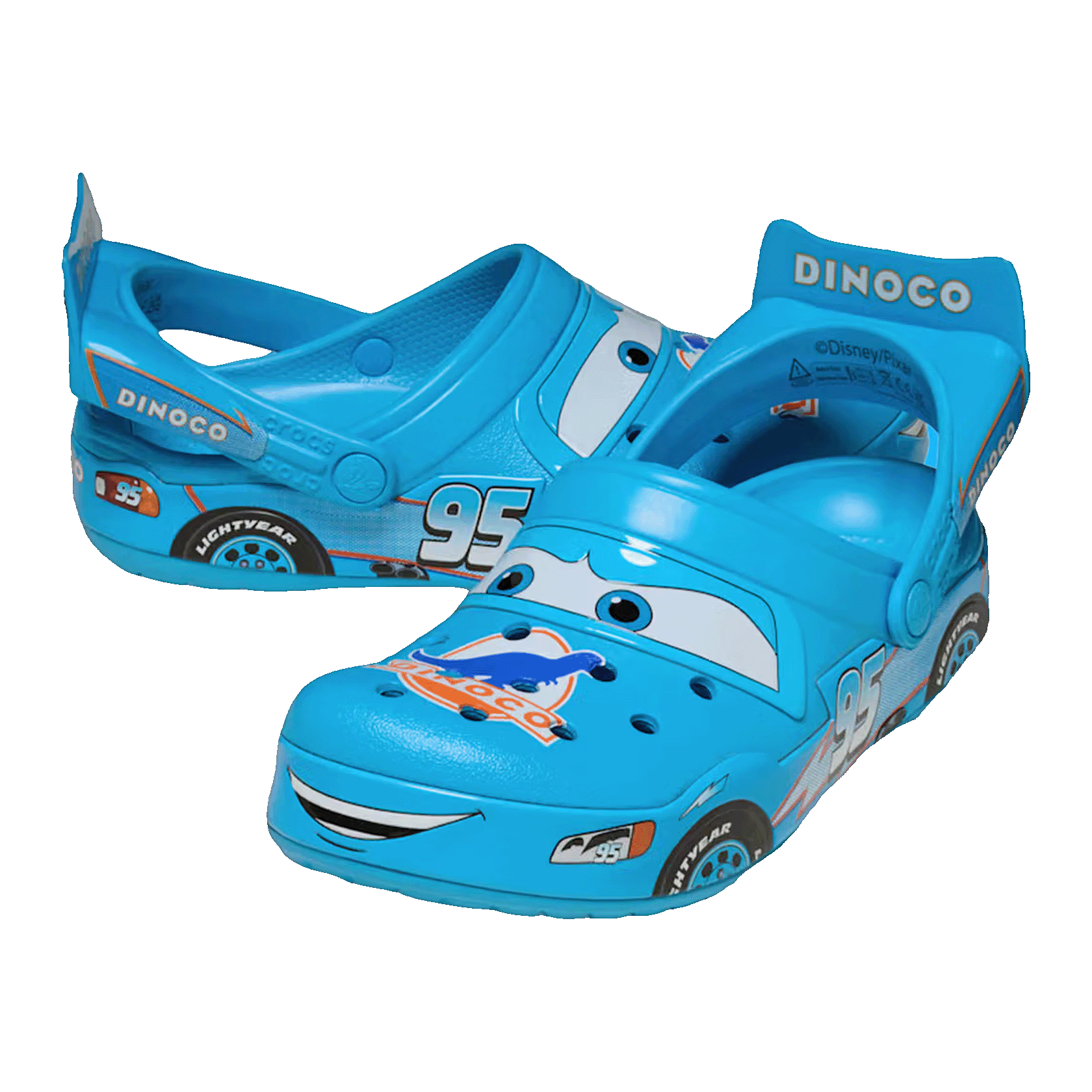 Crocs Crocband Clog Cars Lightning McQueen Dinoco (Kids) Side