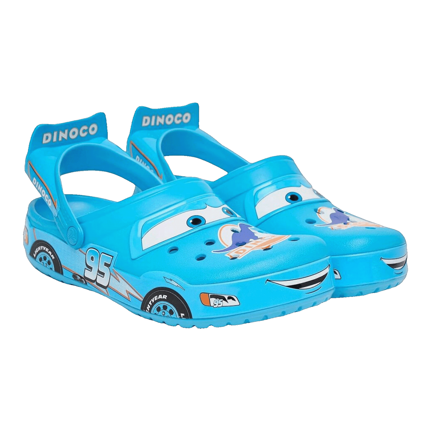Crocs Crocband Clog Cars Lightning McQueen Dinoco Side 213582-90H