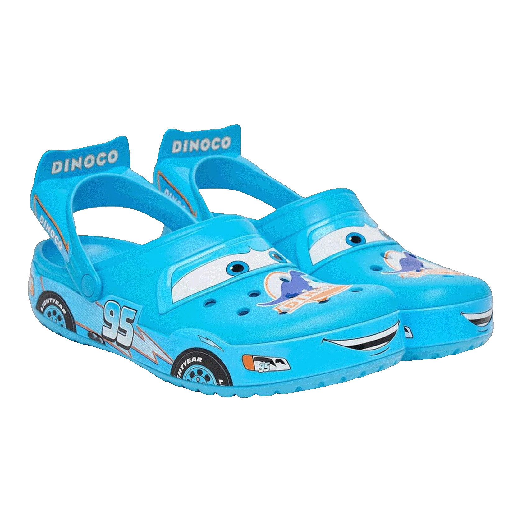 Crocs Crocband Clog Cars Lightning McQueen Dinoco Side 213582-90H