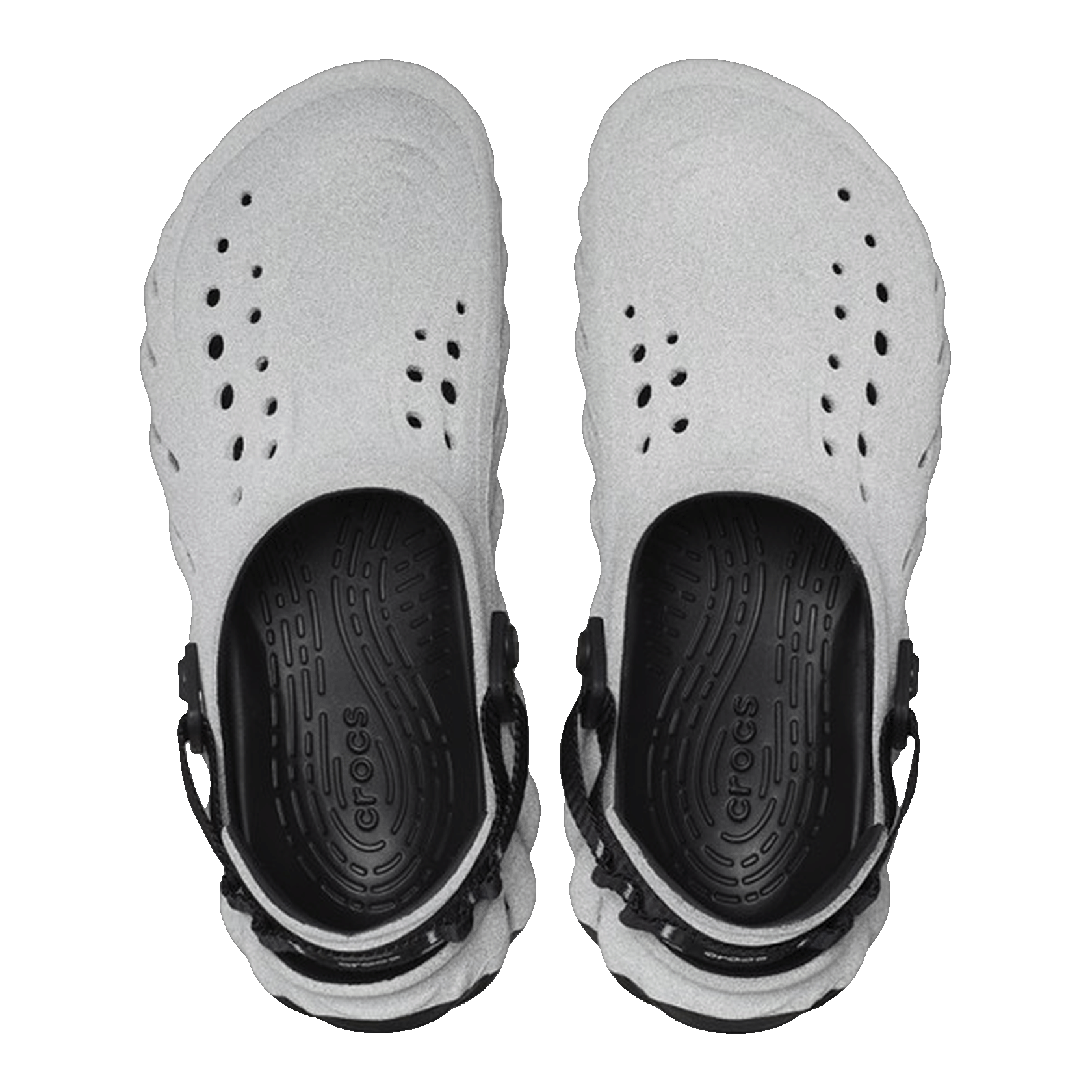 Crocs Echo Clog Black Reflective Oben