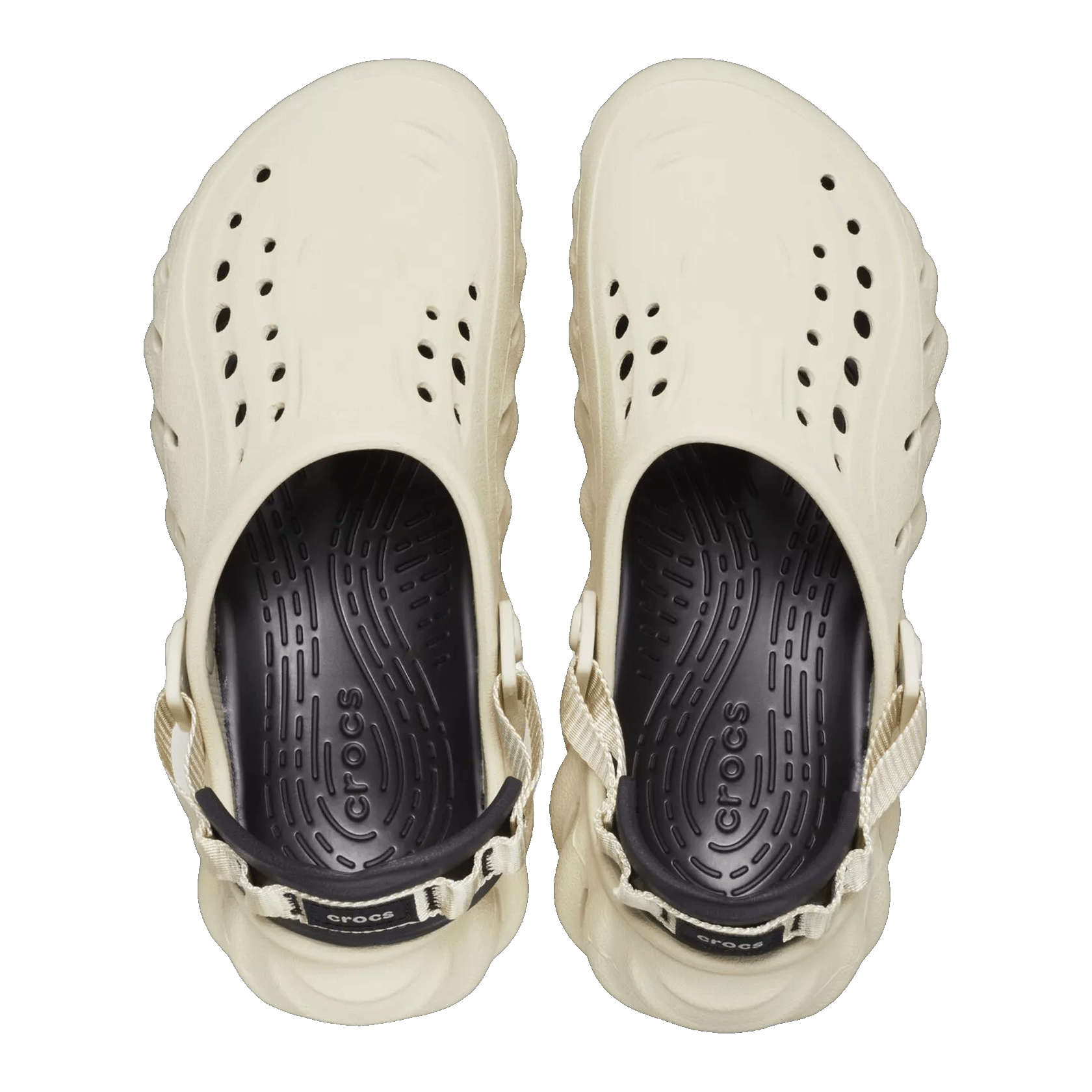 Crocs Echo Clog Bone Black Oben