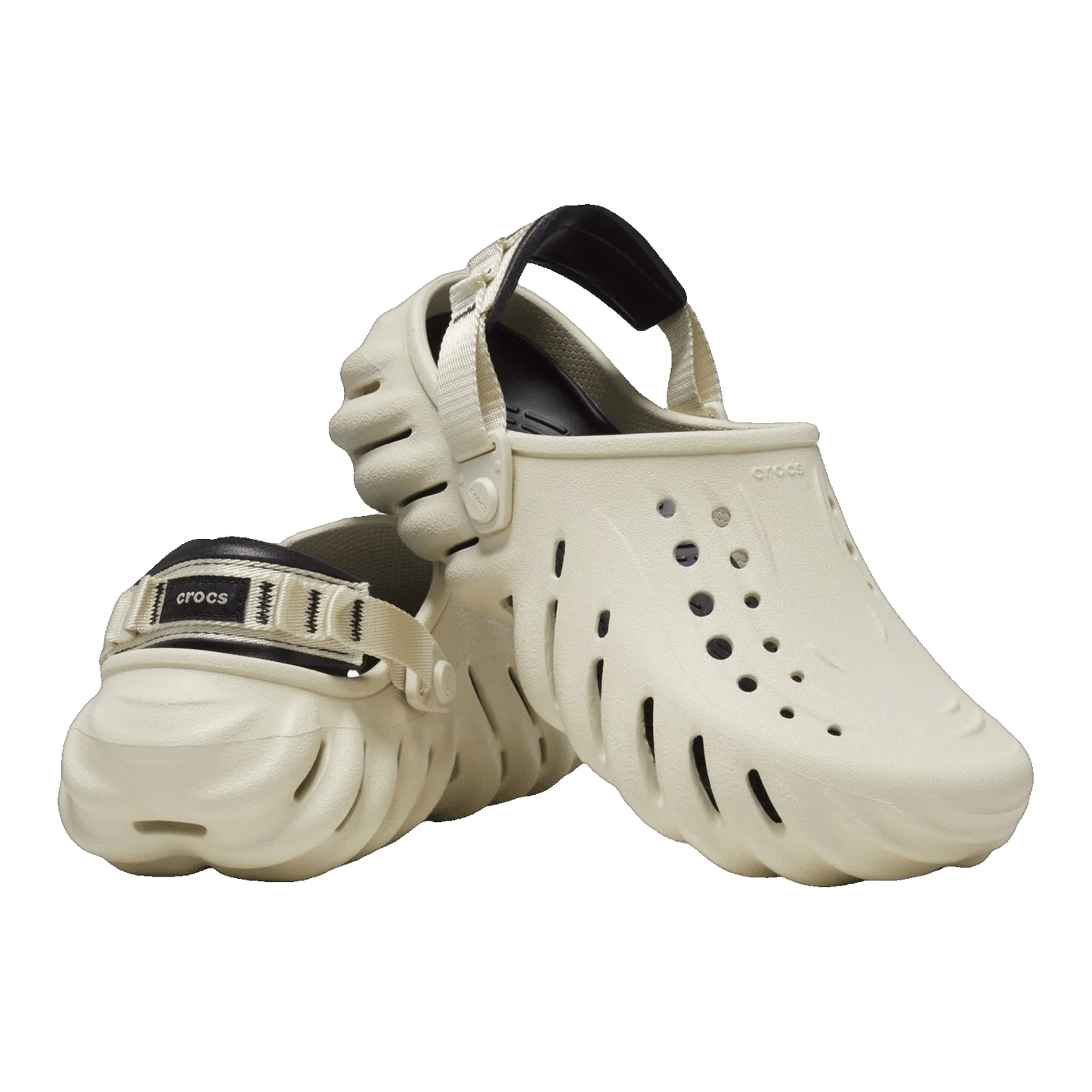 Crocs Echo Clog Bone Black Side