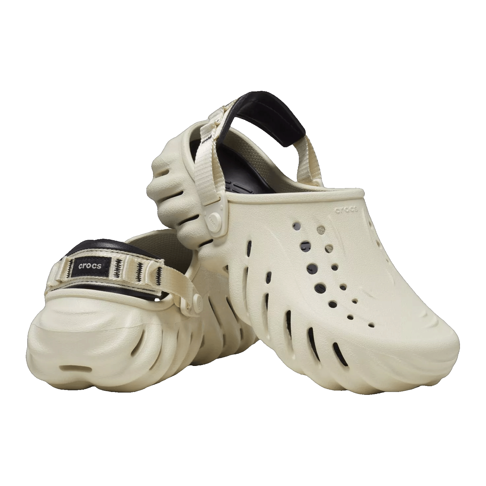 Crocs Echo Clog Bone Black Side
