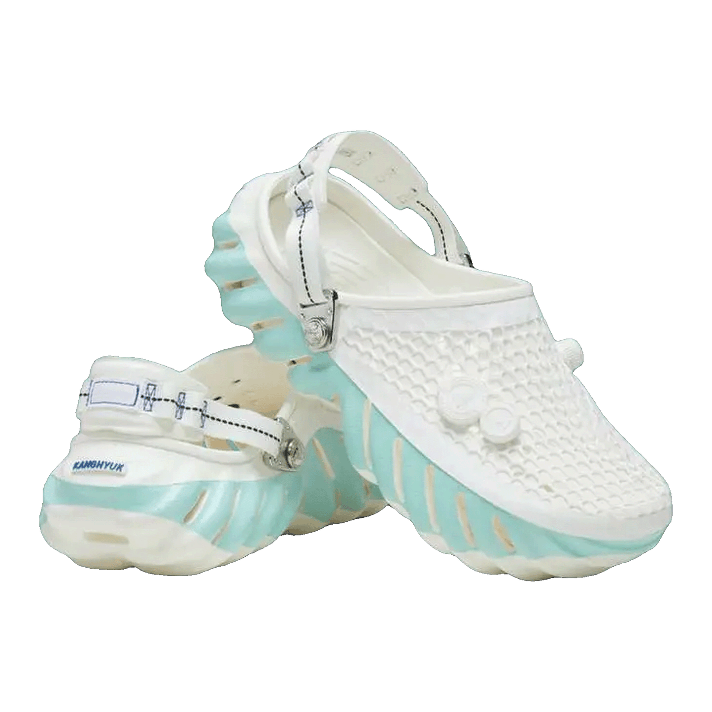 Crocs Echo Clog Kanghyuk White Blue Side