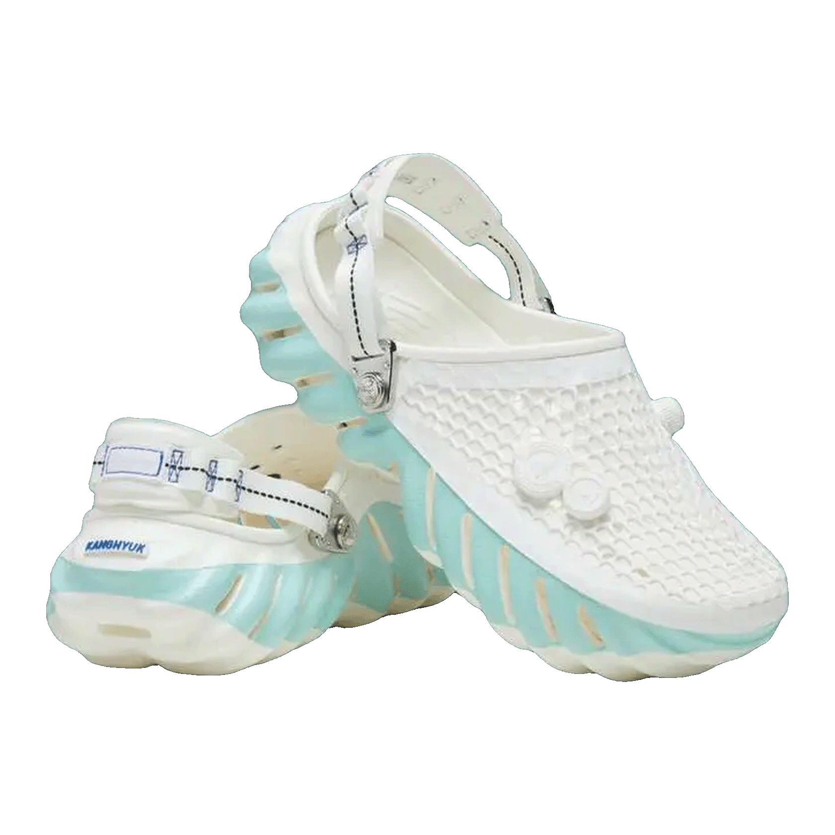 Crocs Echo Clog Kanghyuk White Blue Side