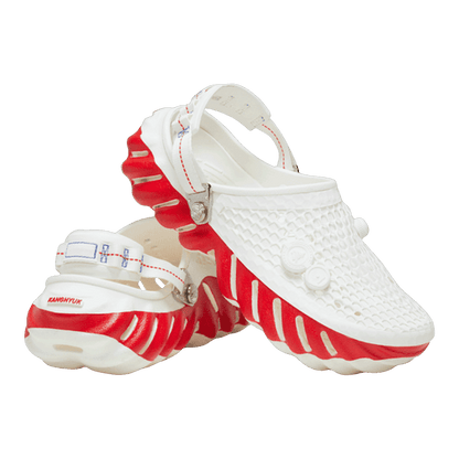 Crocs Echo Clog Kanghyuk White Red Side