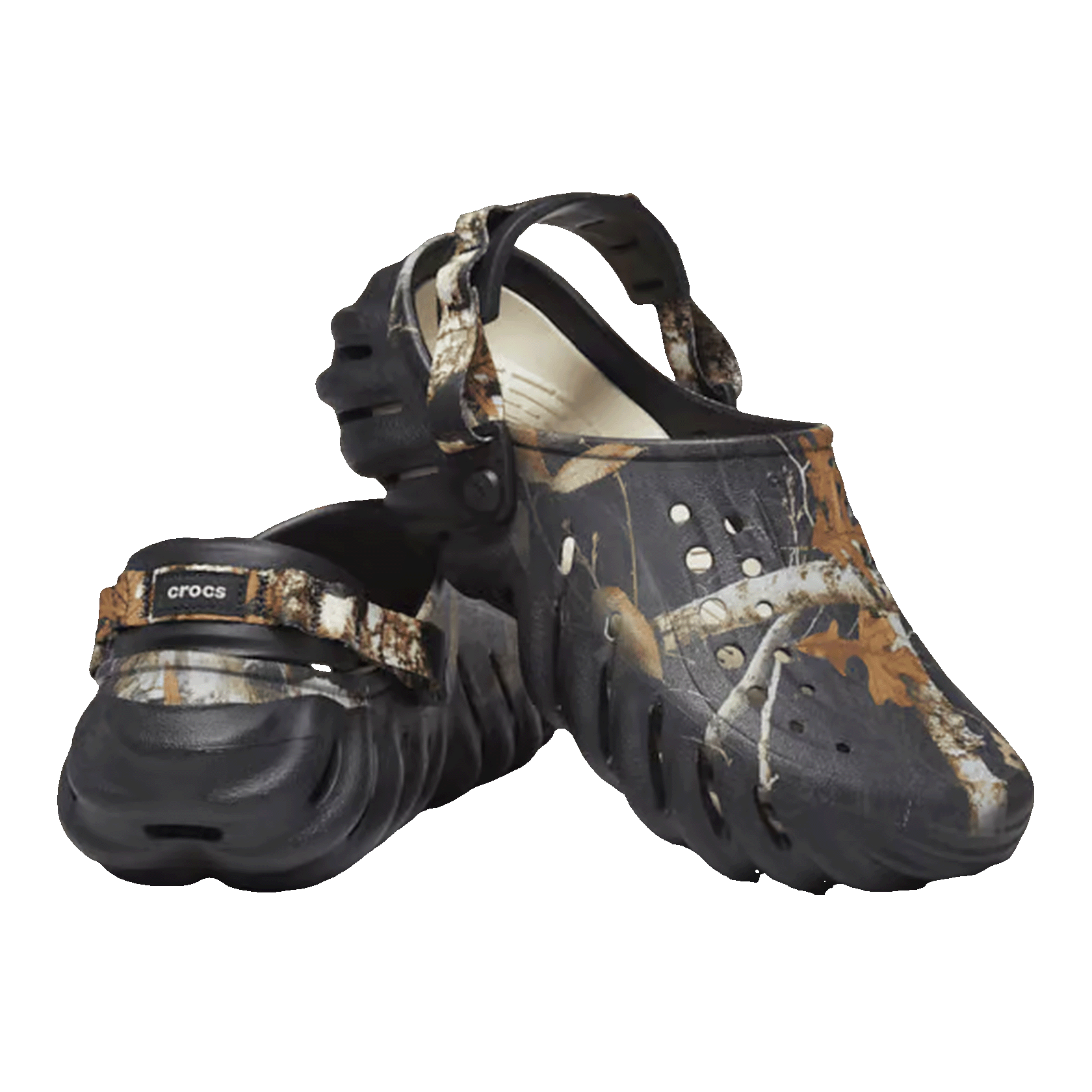 Crocs Echo Clog Realtree Edge Camo Black Side