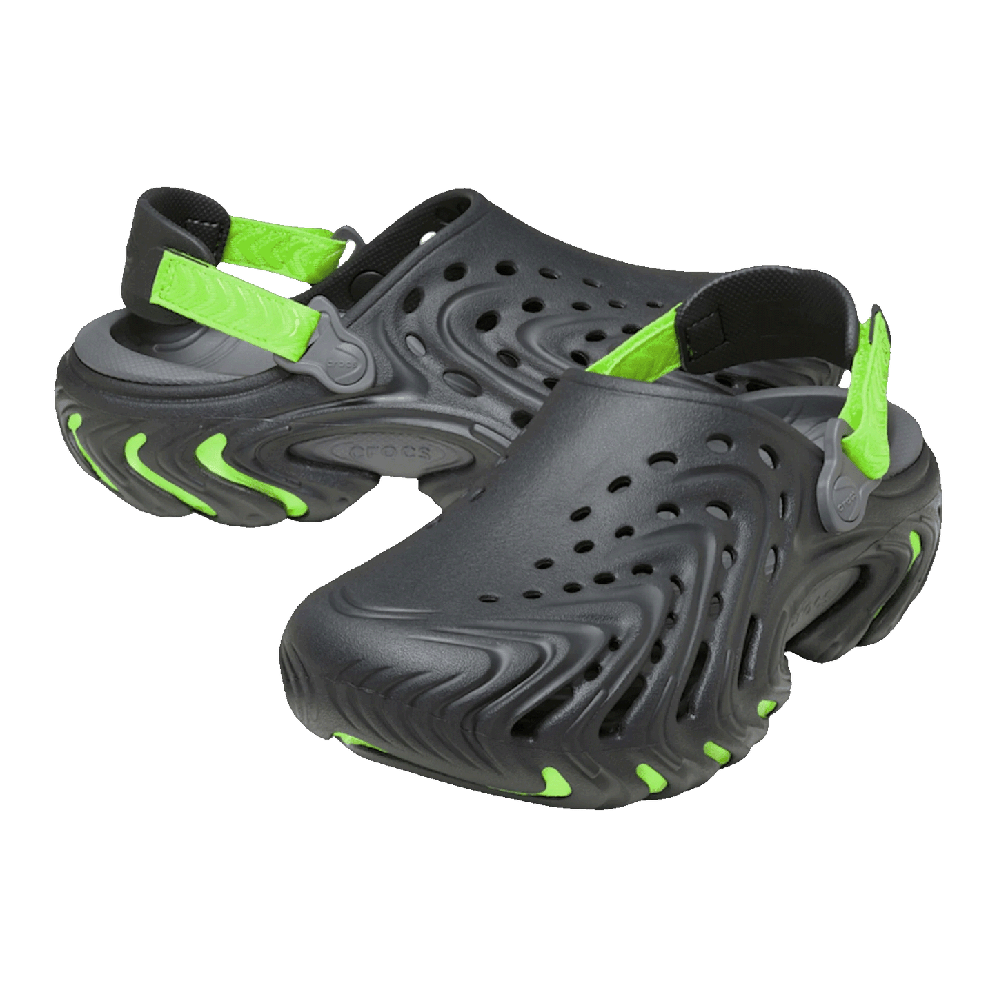 Crocs Echo II Clog Green Burst Side 212810-1ZZ