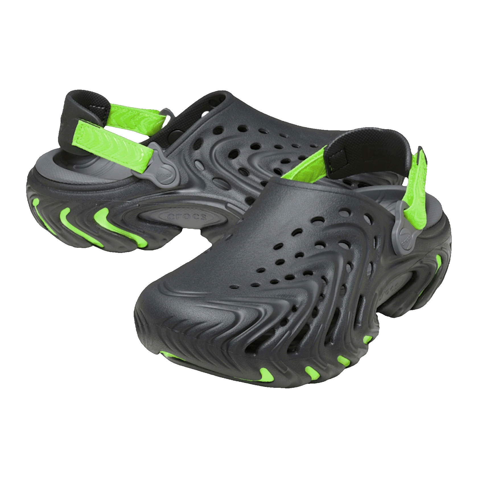 Crocs Echo II Clog Green Burst Side 212810-1ZZ