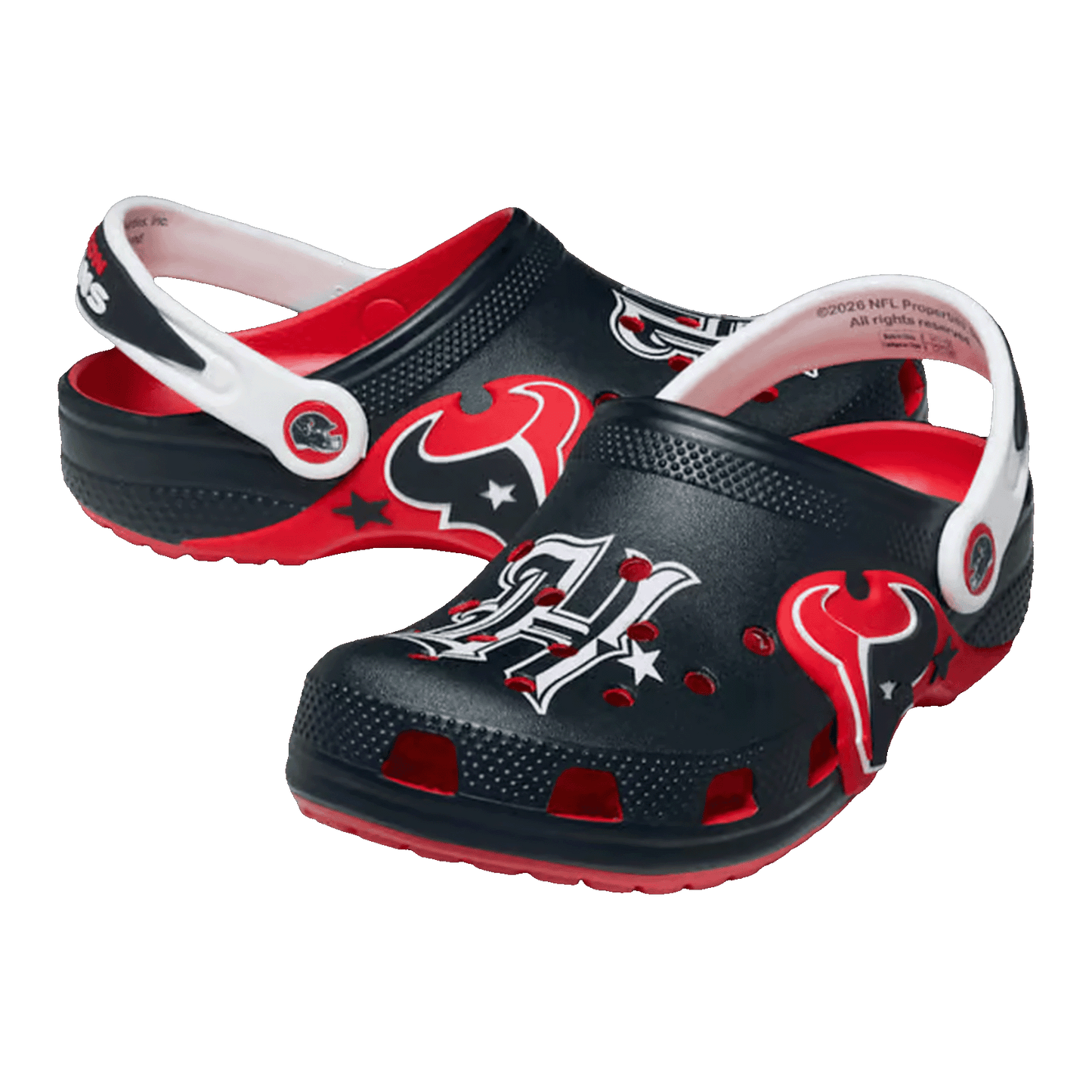 Crocs Graphic Classic Clog NFL Houston Texans (Kids) Side 214469-90H