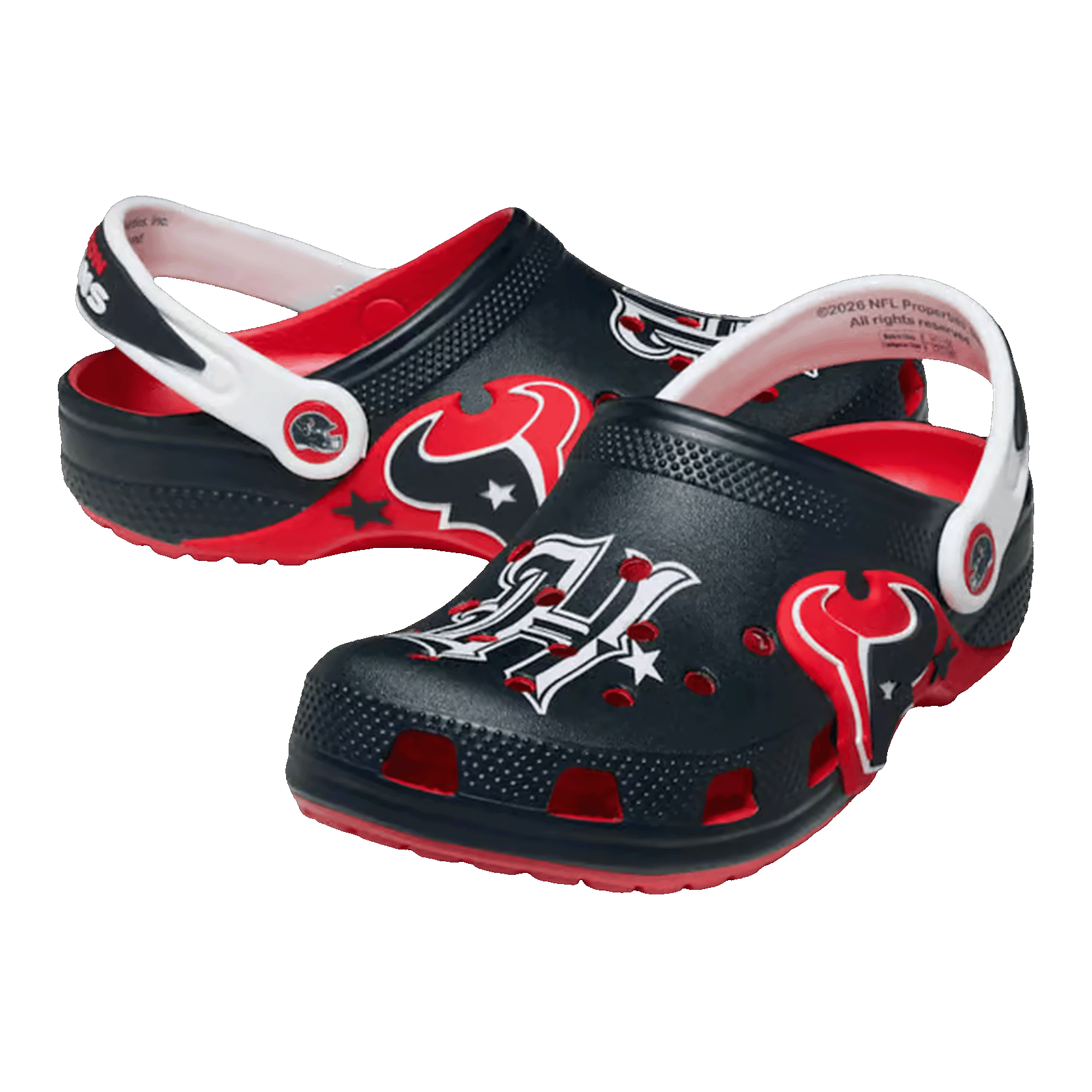 Crocs Graphic Classic Clog NFL Houston Texans (Kids) Side 214469-90H