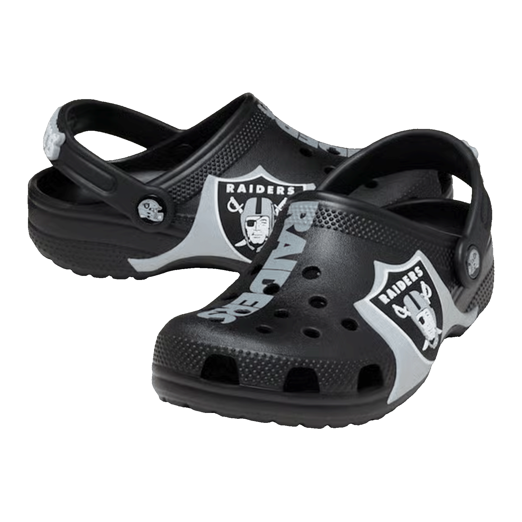 Crocs Graphic Classic Clog NFL Las Vegas Raiders (Kids) Side 213540-90H