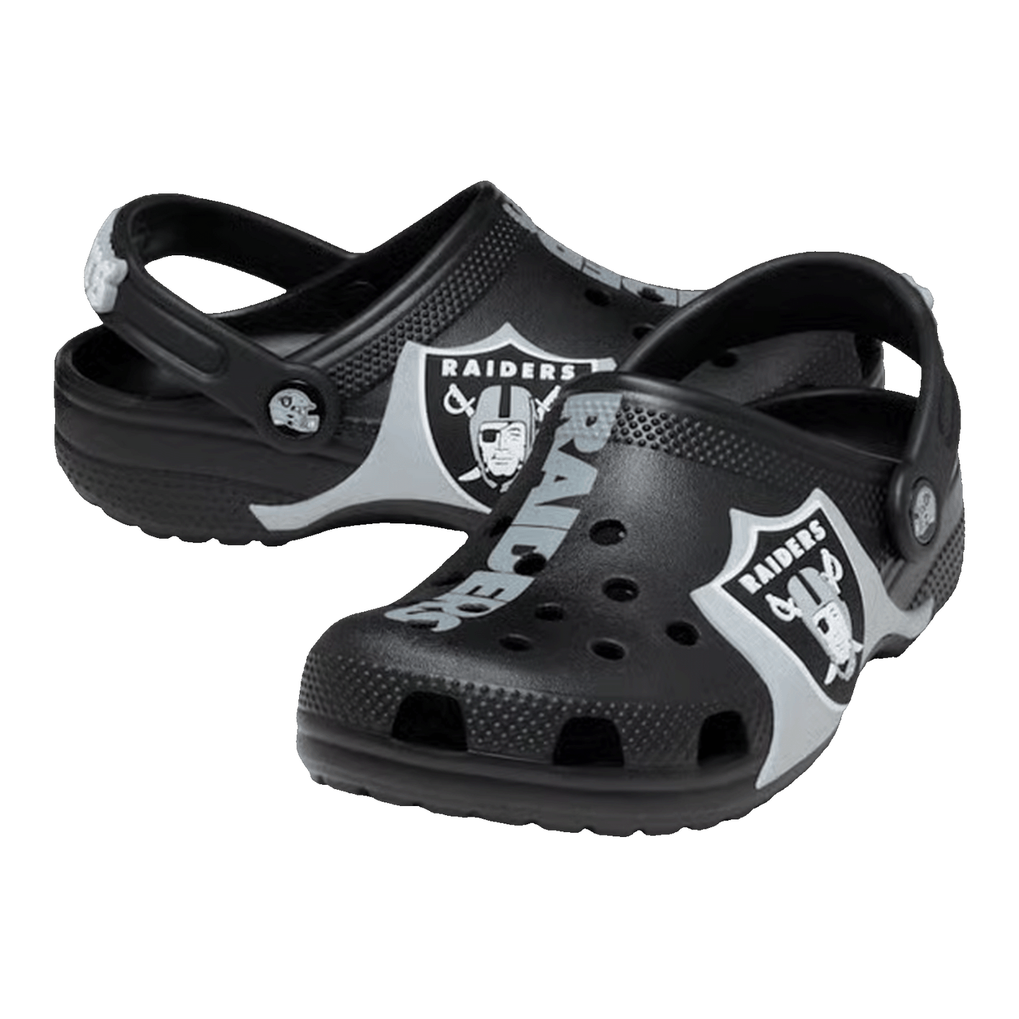 Crocs Graphic Classic Clog NFL Las Vegas Raiders Side 213529-90H