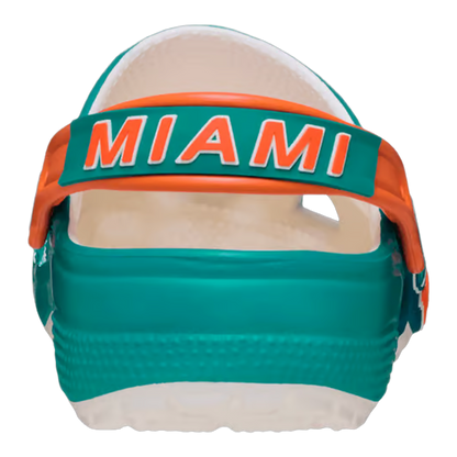 Crocs Graphic Classic Clog NFL Miami Dolphins (Kids) Back 214457-90H