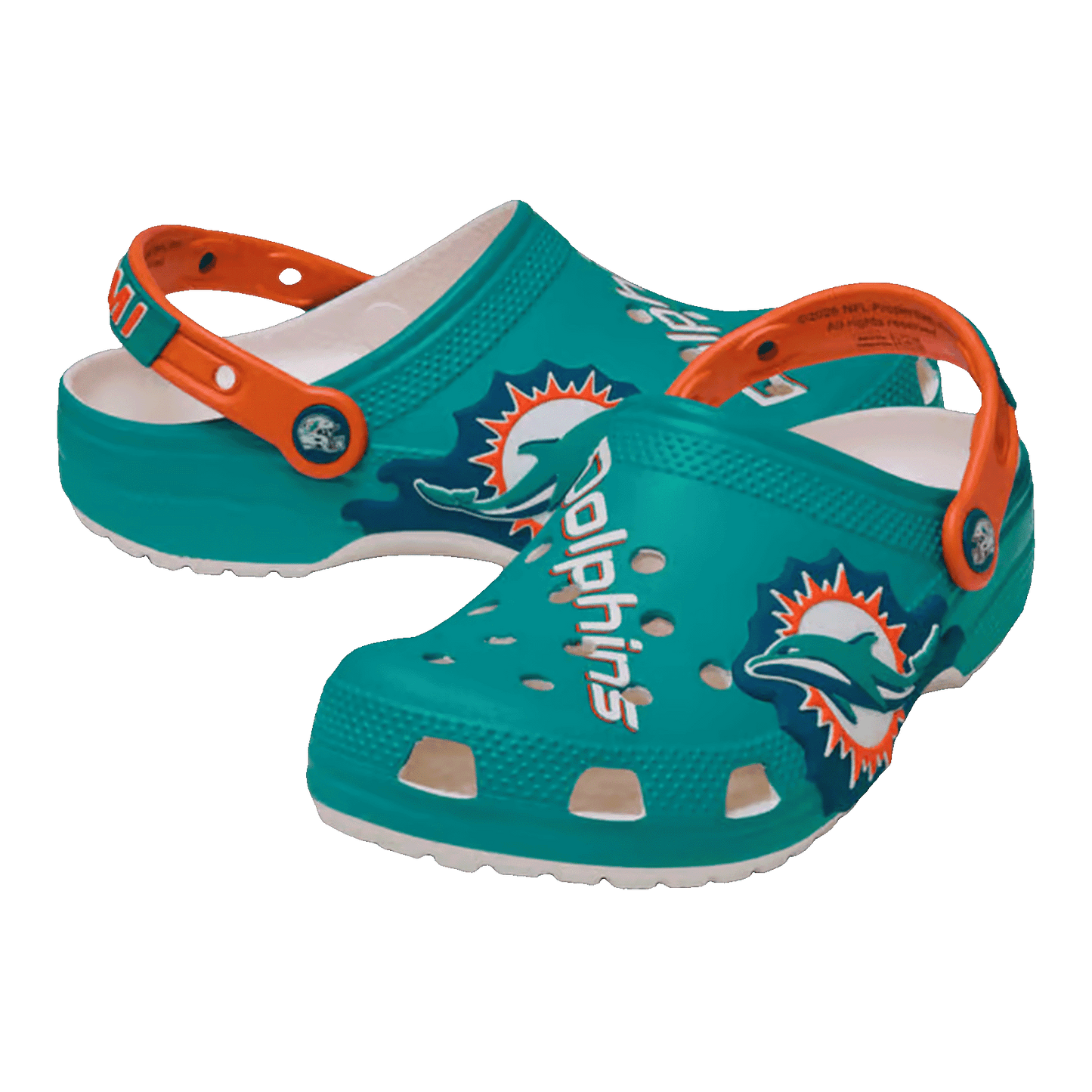 Crocs Graphic Classic Clog NFL Miami Dolphins (Kids) Side 214457-90H