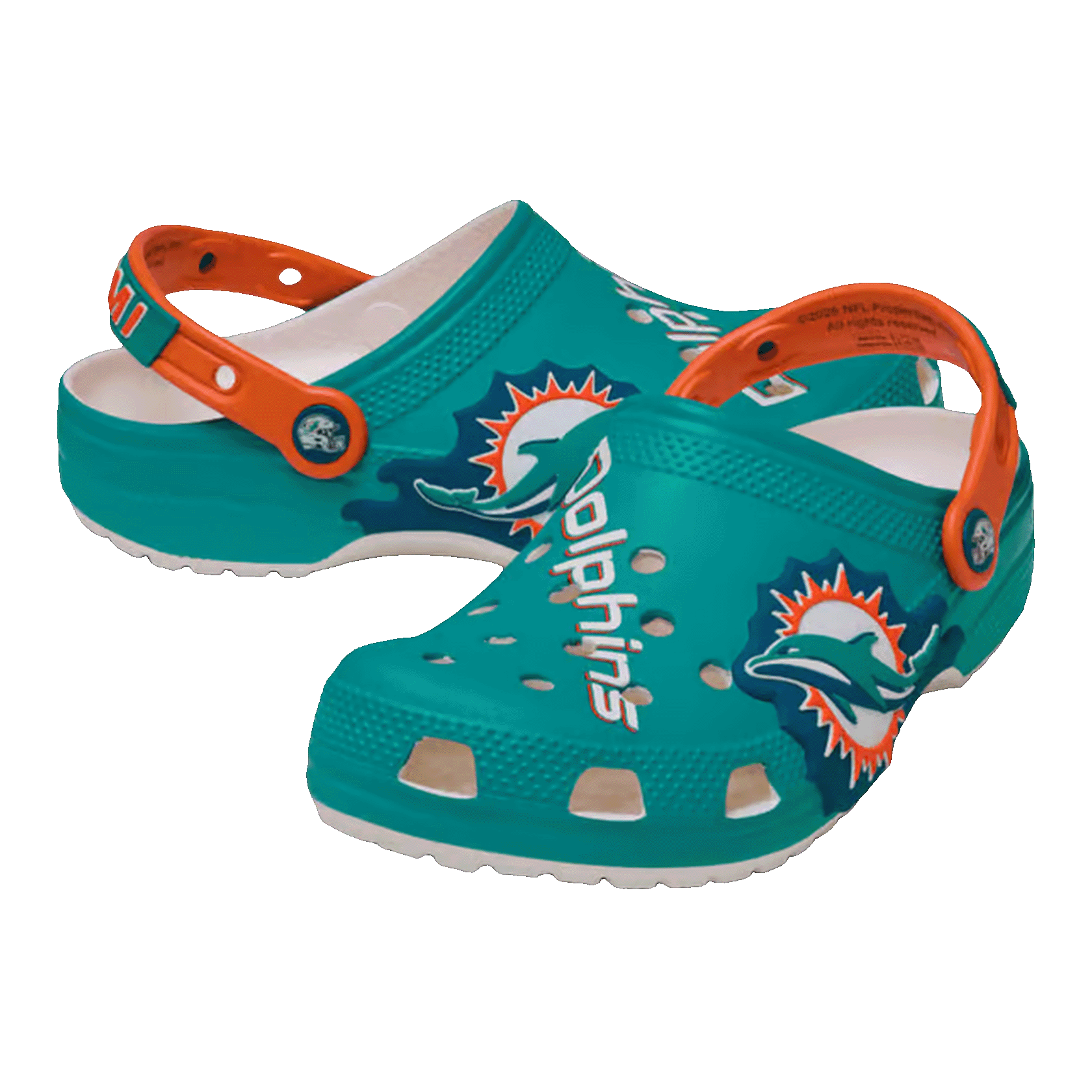 Crocs Graphic Classic Clog NFL Miami Dolphins (Kids) Side 214457-90H