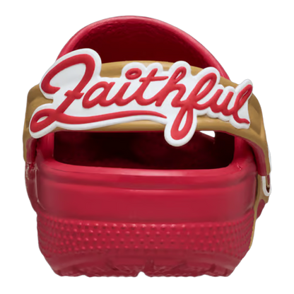 Crocs Graphic Classic Clog NFL San Francisco 49ers (Kids) Back 213535-90H
