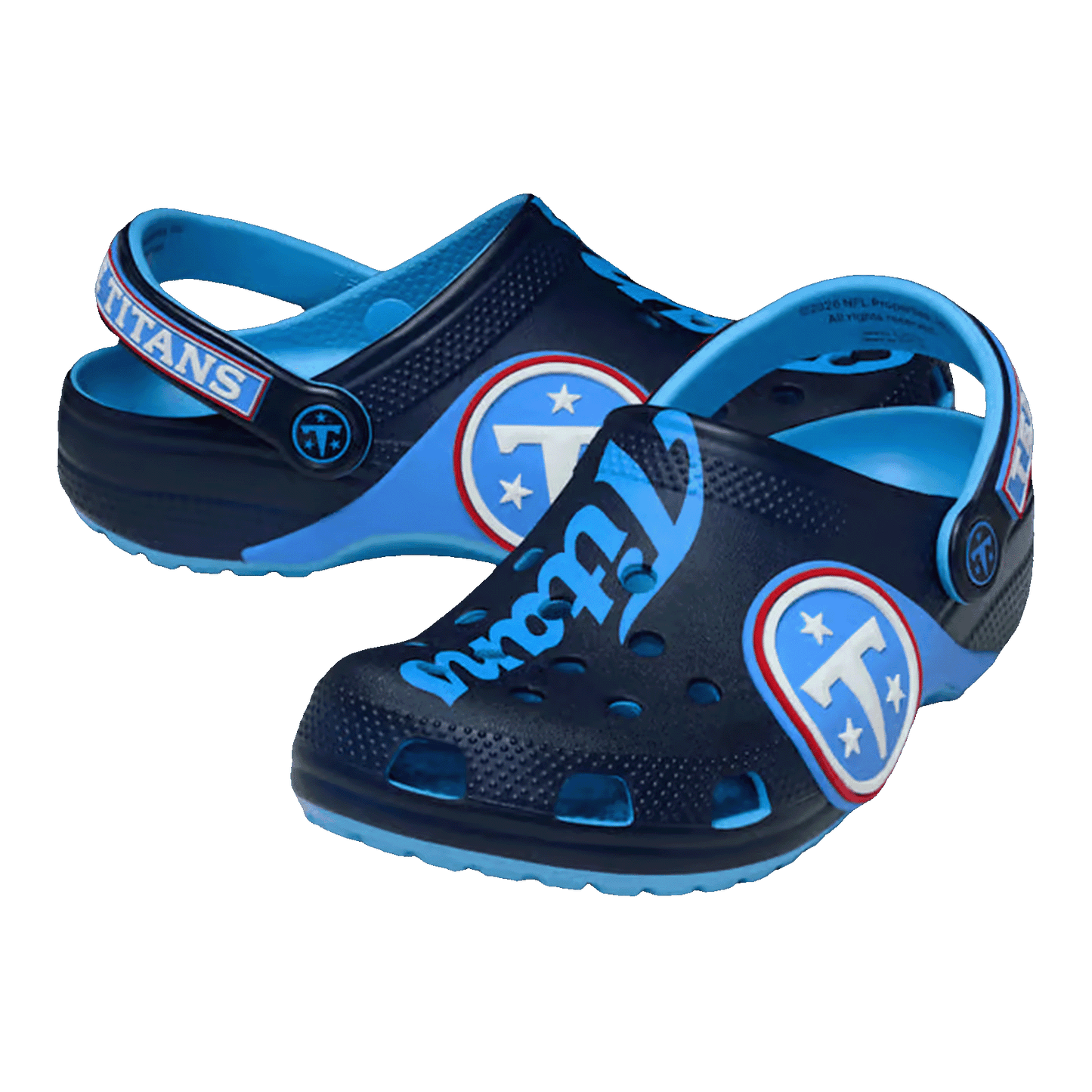 Crocs Graphic Classic Clog NFL Tennessee Titans (Kids) Side 214474-90H