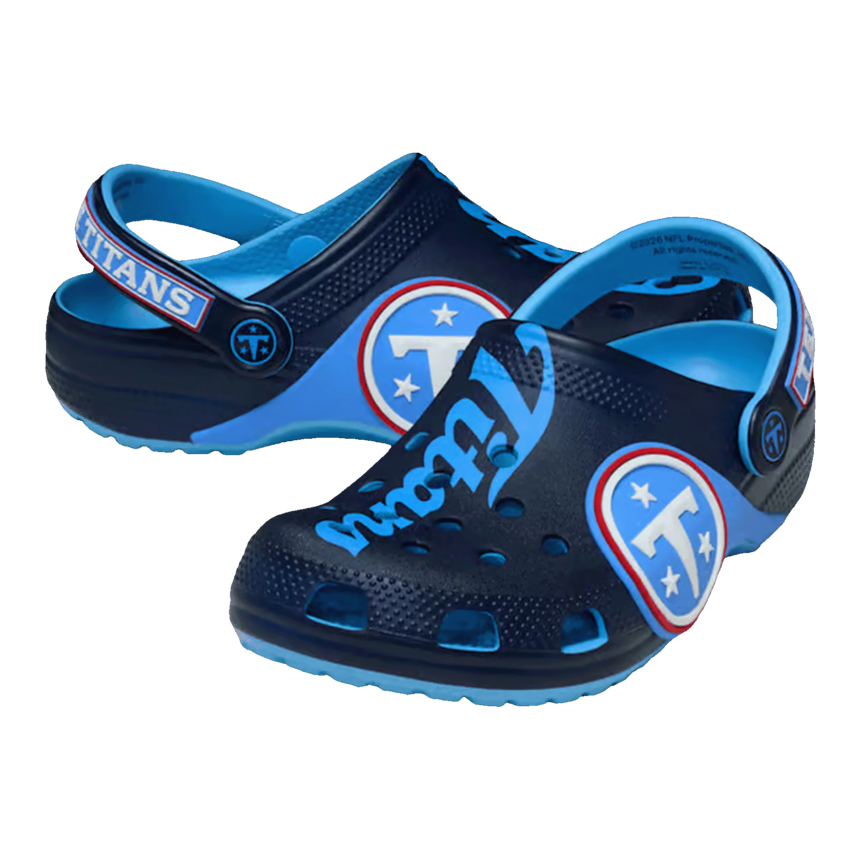 Crocs Graphic Classic Clog NFL Tennessee Titans (Kids) Side 214474-90H