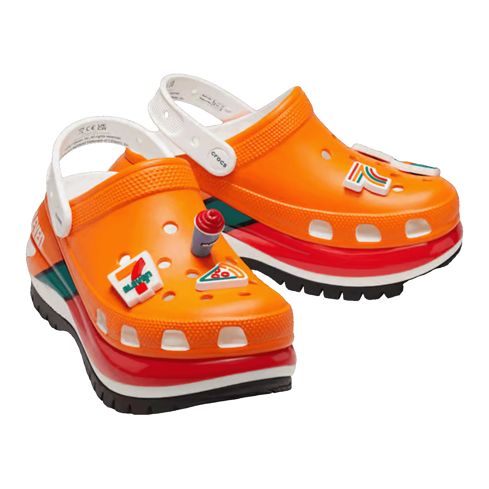Crocs Mega Crush Clog 7-Eleven Orange Side
