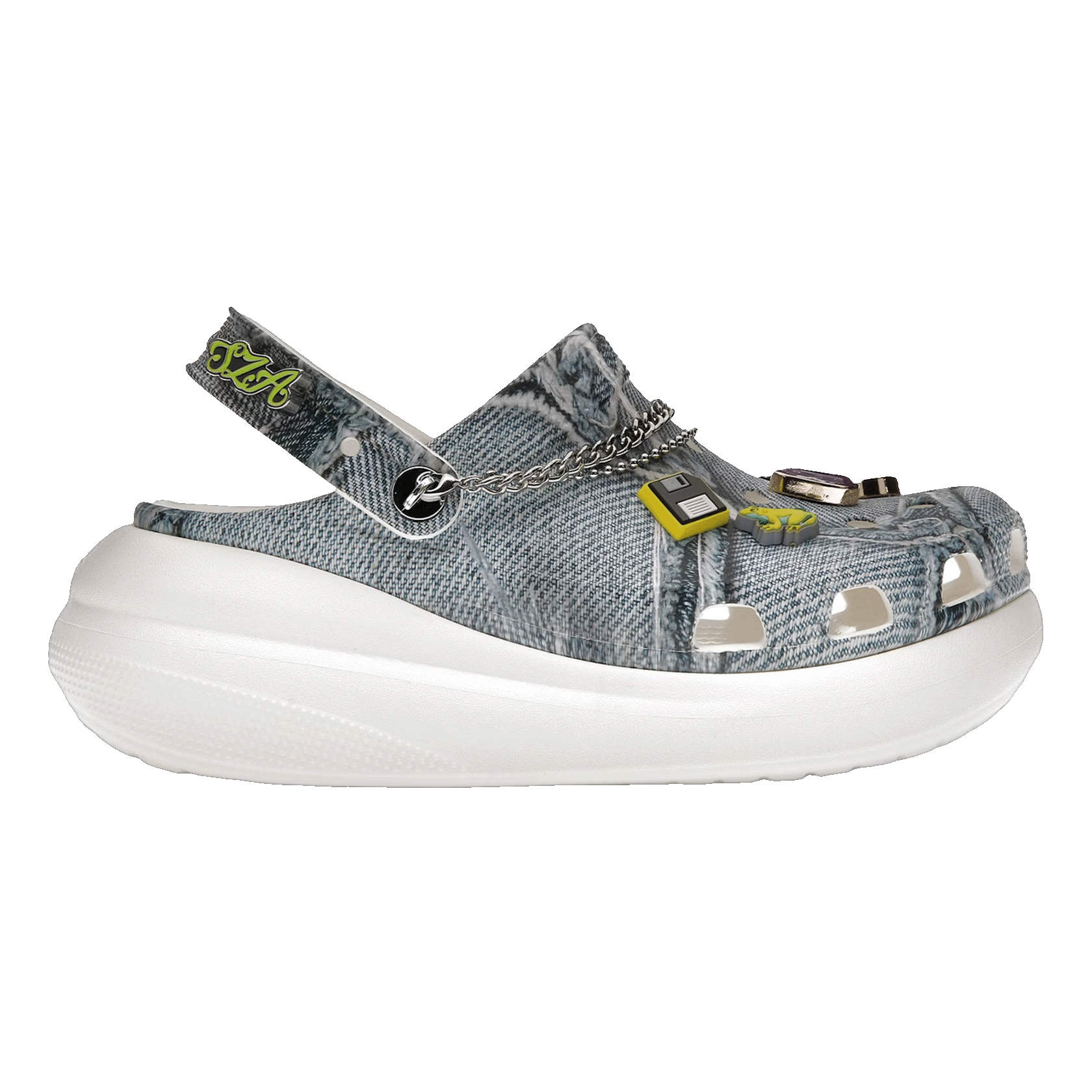 Crocs Mega Crush Clog SZA Denim