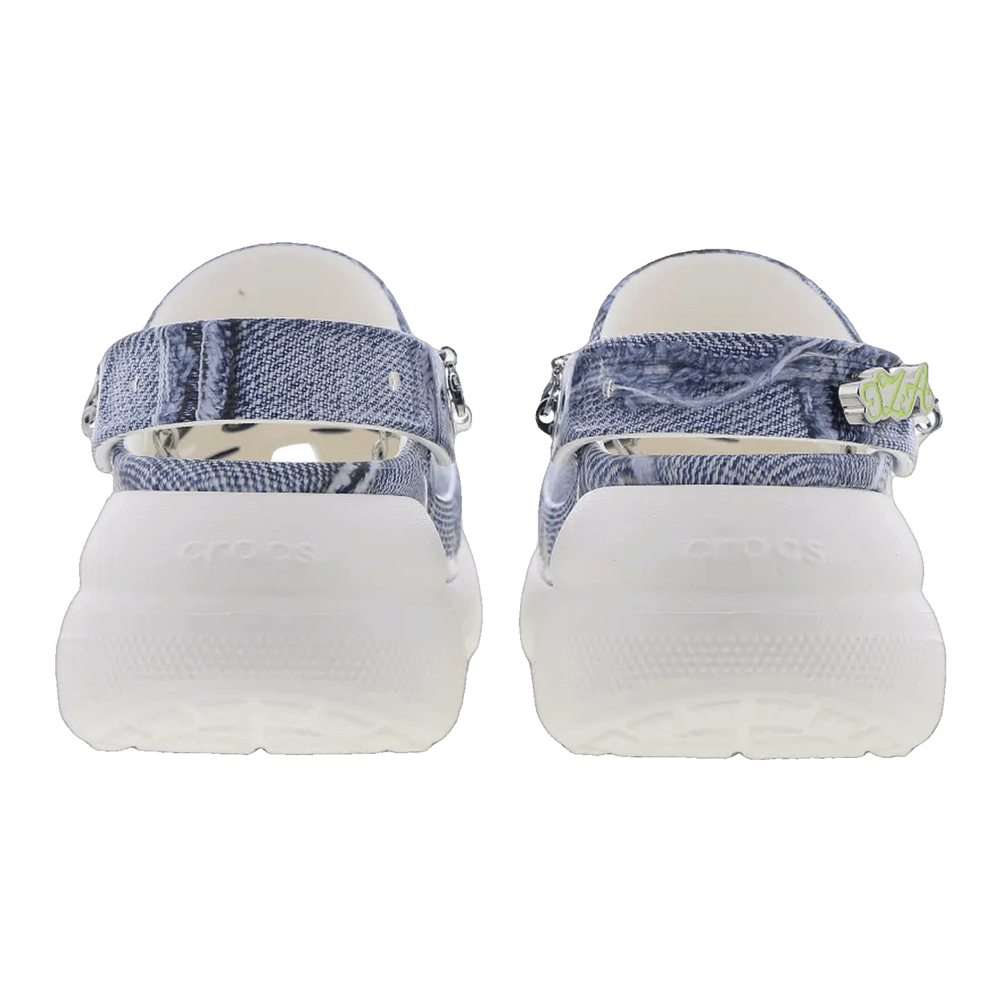 Crocs Mega Crush Clog SZA Denim Back