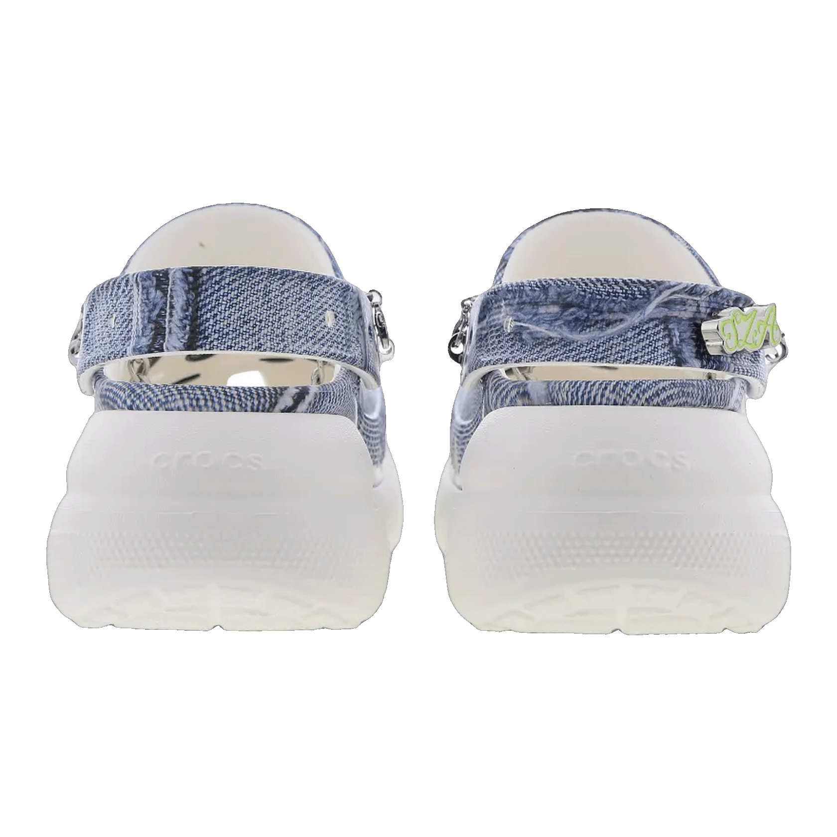 Crocs Mega Crush Clog SZA Denim Back