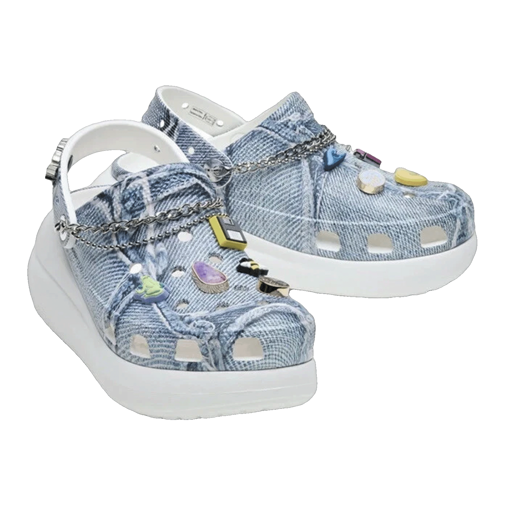 Crocs Mega Crush Clog SZA Denim Side